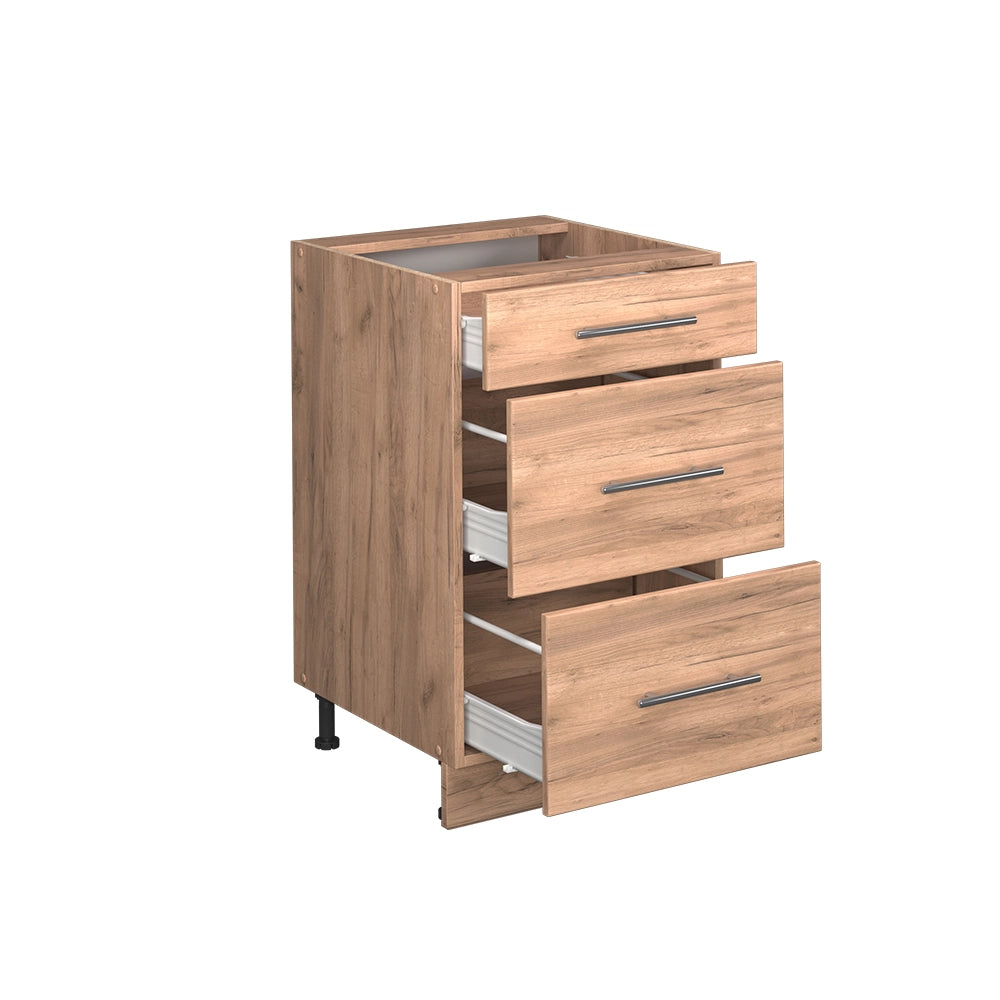 Vicco Mobiletto base per cucina Quercia dorata 50 cm , PL Rovere
