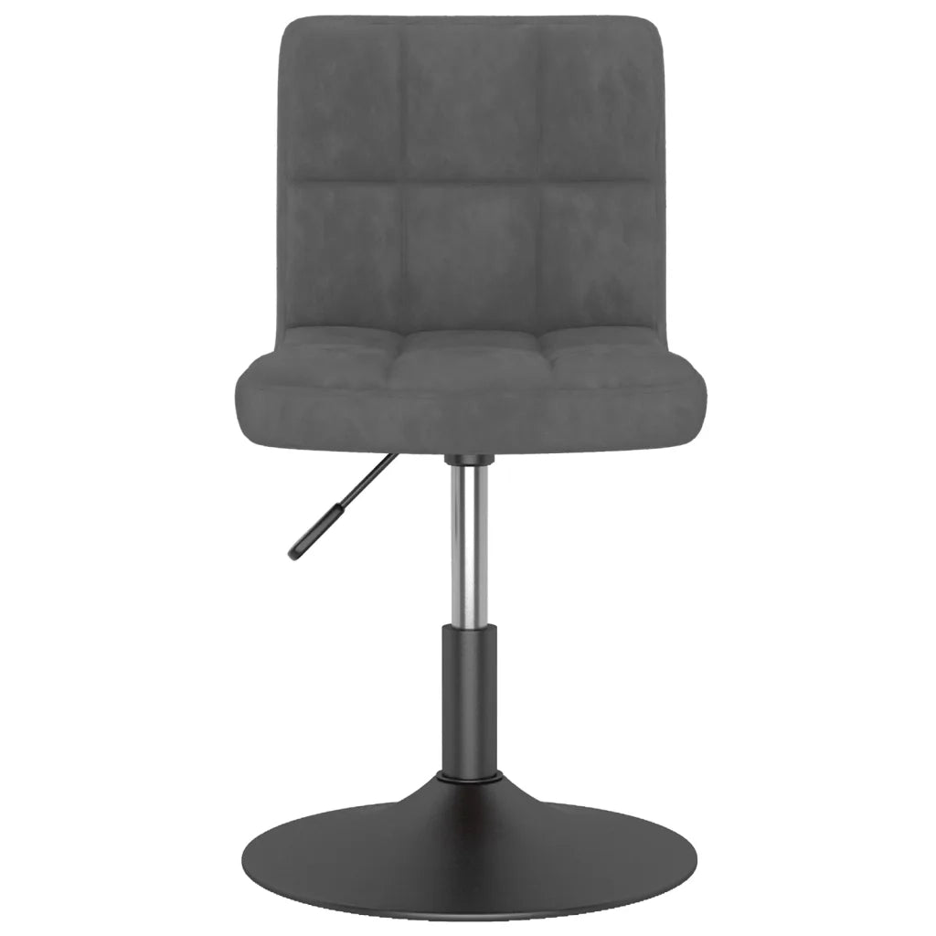 Sedie da Pranzo Girevoli 6 pz Grigio Scuro in Velluto 3087493