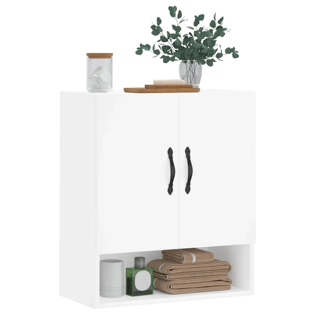 Armadietto a Muro Bianco 60x31x70 cm in Legno Multistrato 829900