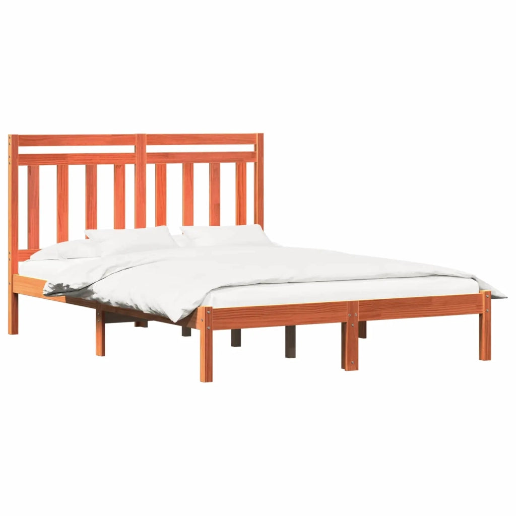 Struttura del letto Marrone cerato 205,5 x 155,5 x 100 cm 3418144