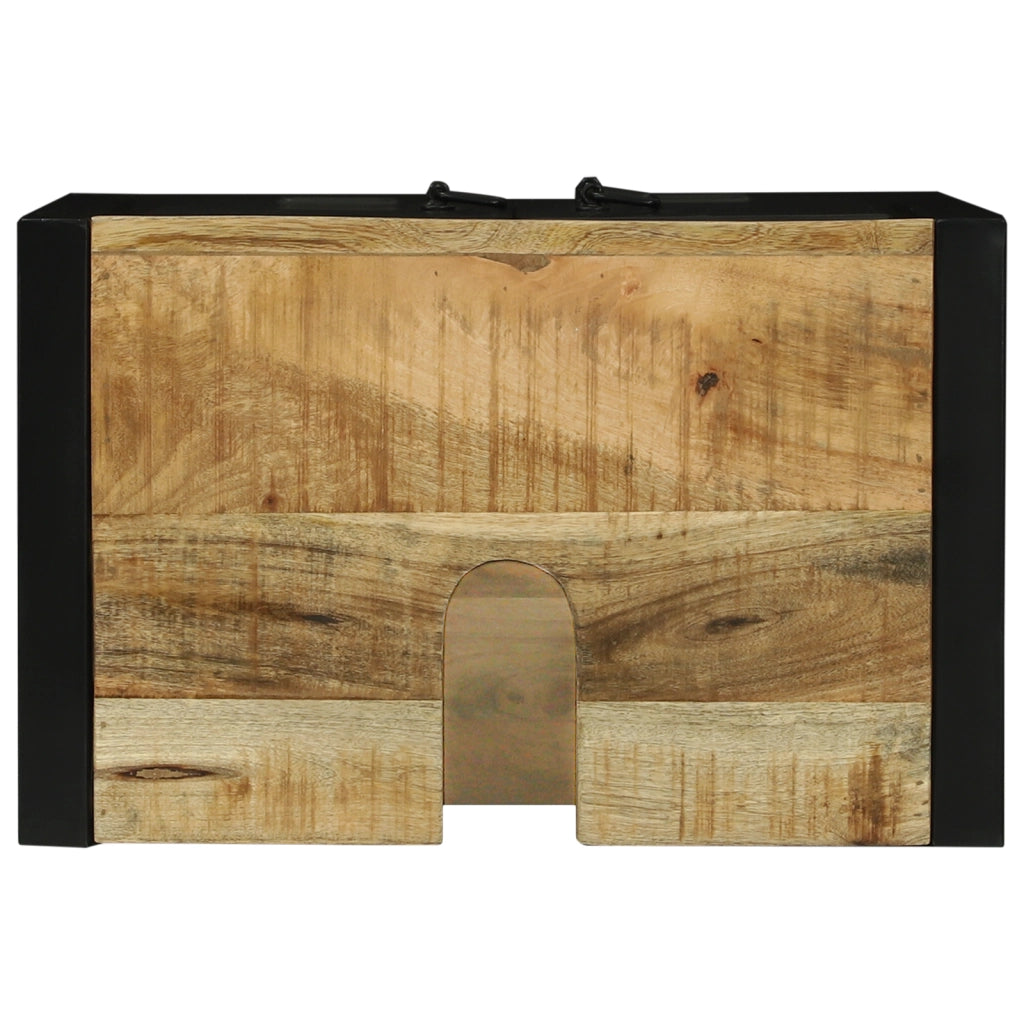 Mobile lavabo 55x35x60 cm in legno massello di mango