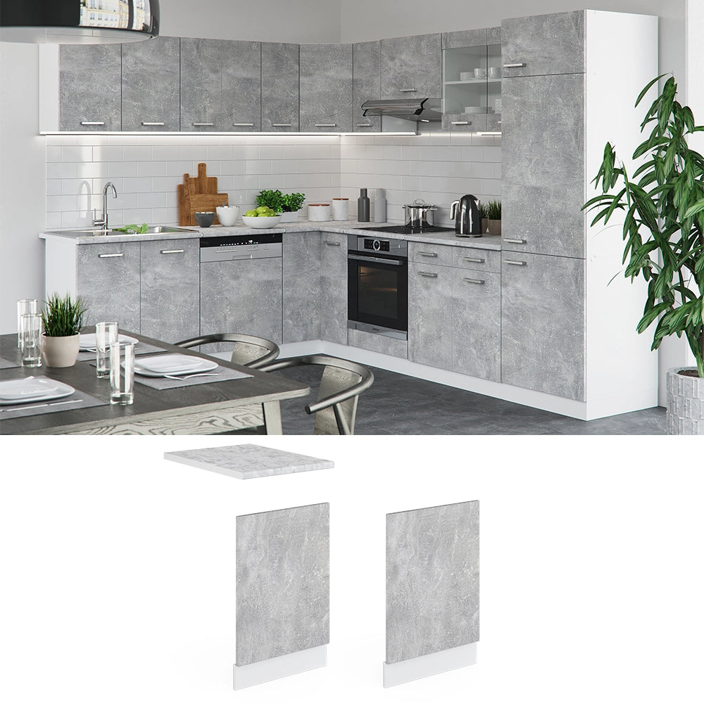 Vicco Pannello frontale Calcestruzzo 45 cm , PL Marmo