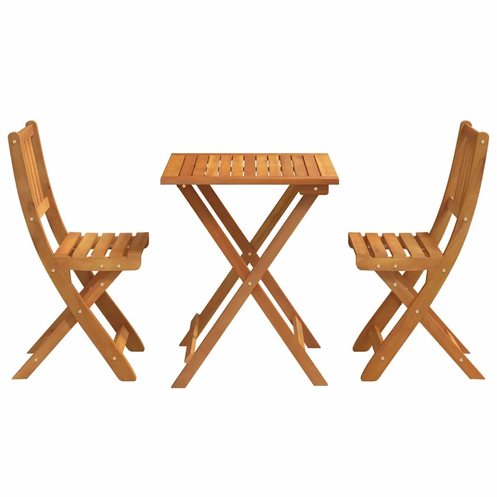 Set bistrot 3 pcs Olio Naturale Legno di Acacia Massello 4105509