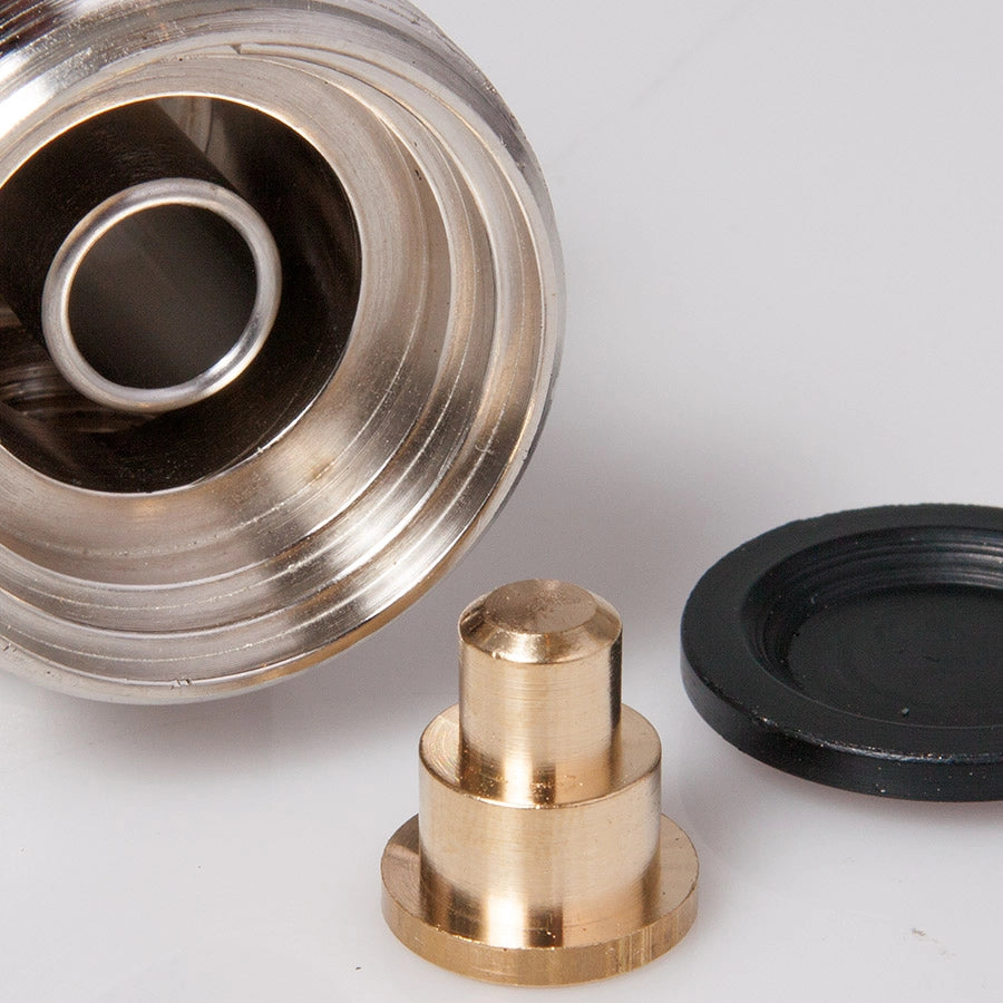 Galleggiante silenzioso regolabile in ottone stampato completo di tubo di carico, con asta piatta  1/2" F.A.R.G.