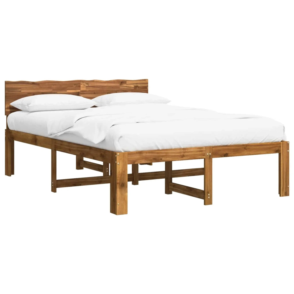 Letto matrimoniale con testiera ROSTOCK Naturale 150 x 200 cm 3405462