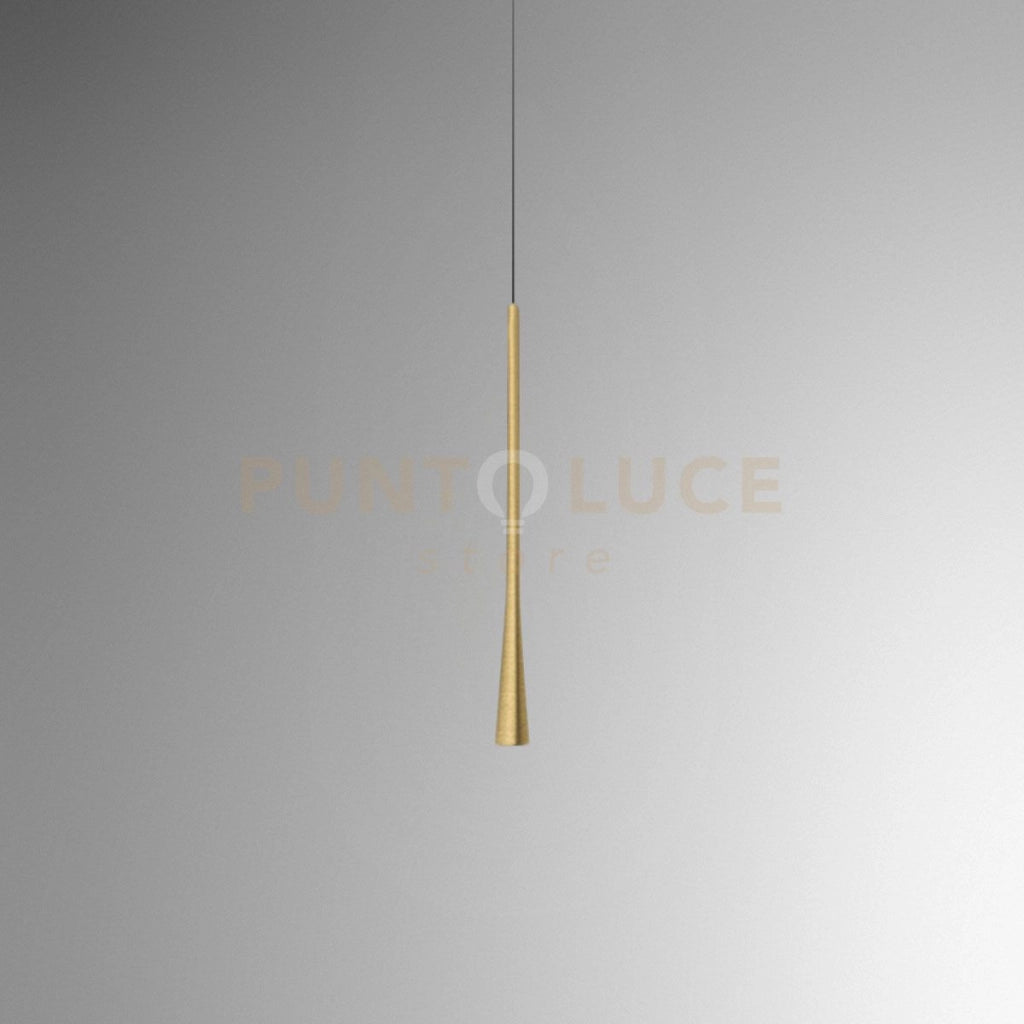 DAFNE S/P - SOSPENSIONE ORO IN ALLUMINIO A LED 213LM 3000K 7W 1 LUCE H.40-145MAX