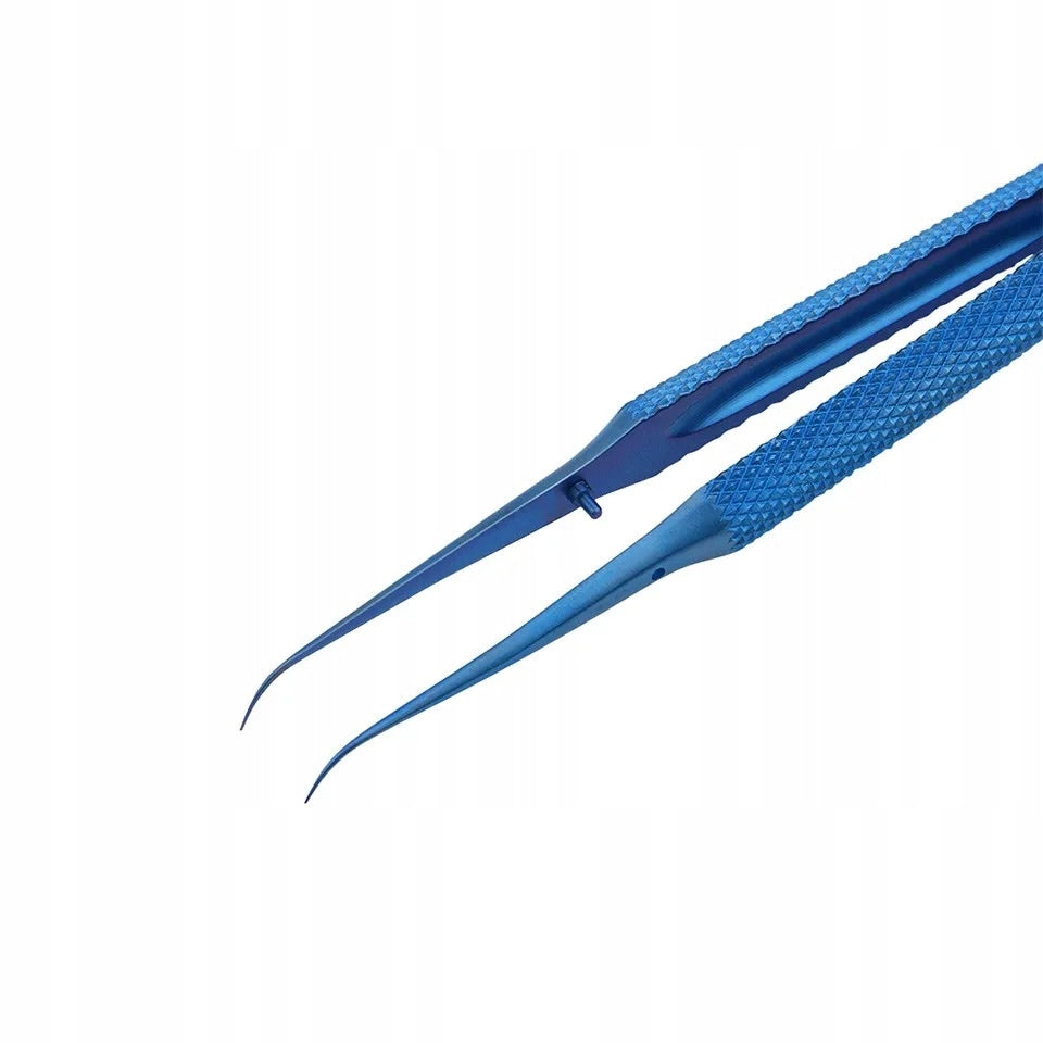 Pinzetta di Precisione in Titanio BT-15 – Punta Curva, Resistente alla Corrosione | Lunghezza 138 mm, Punta 0,15 mm