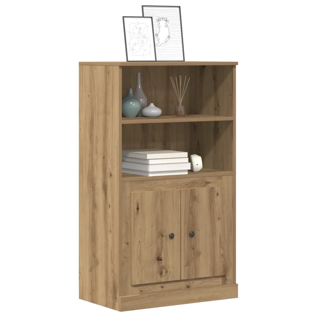 vidaXL Credenza Rovere Artigianale 60x35,5x103,5 cm Legno Multistrato