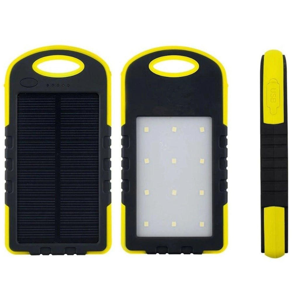 Trade Shop - Batteria Esterna Powerbank 8800 Mah Solare Luce Led Caricatore Smartphone -