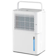 Deumidificatore 12L silenzioso ed efficiente con modalit¨¤ continua/asciugatura/auto, Deumidificatore portatile Bianco