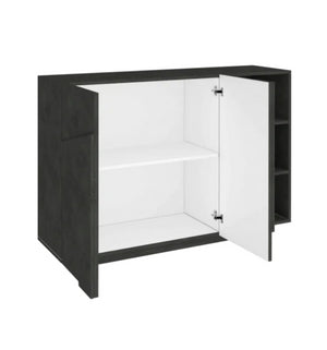  Ingresso moderno con scarpiera, appendiabiti e madia in finitura Ardesia ZTCASOGG3