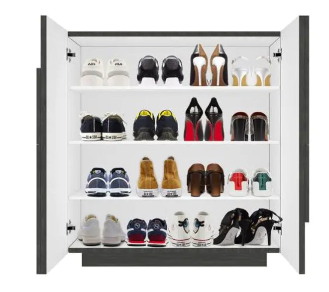  Ingresso moderno con scarpiera, appendiabiti e madia in finitura Ardesia ZTCASOGG3