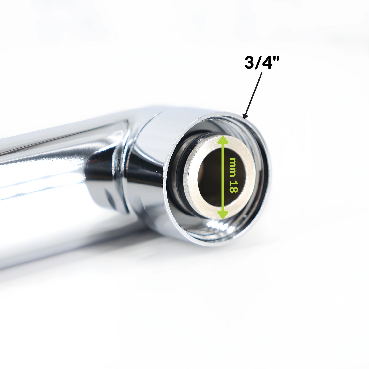 Canna dritta in ottone cromato per miscelatore a muro modello milano *** confezione 1