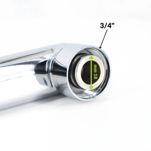 Canna dritta in ottone cromato per miscelatore a muro modello milano *** confezione 1