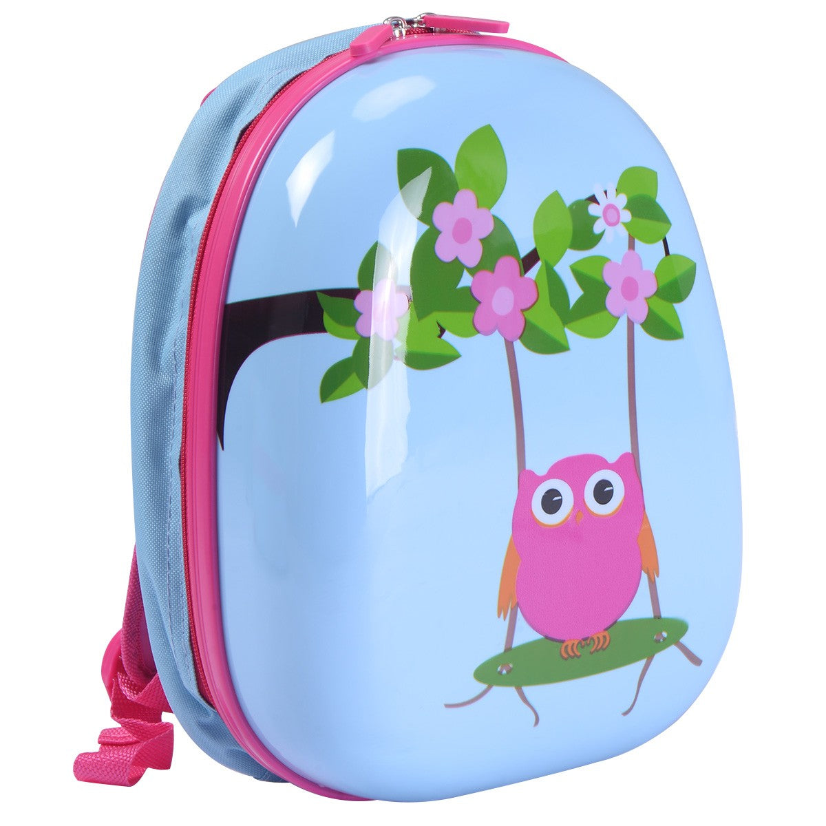 Valigia per bambini + zaino trolley con ruote per bambini colore blu e rosa 20_0001378