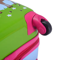 Valigia per bambini + zaino trolley con ruote per bambini colore blu e rosa 20_0001378