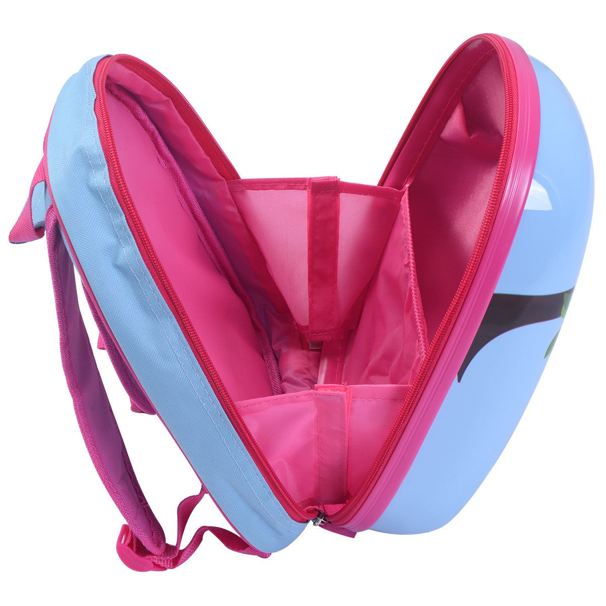 Valigia per bambini + zaino trolley con ruote per bambini colore blu e rosa 20_0001378