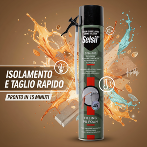 Schiuma poliuretanica da riempimento manuale adattatore a vite 750 ml