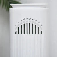 Ventilatore a Torre 45W a 3 Modalità e 3 Velocità con Timer da 10h, in ABS, Ø22 x 77A cm, Bianco
