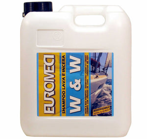 Euromeci w&w shampoo lava ed incera whash & wax confezione da 5 litri