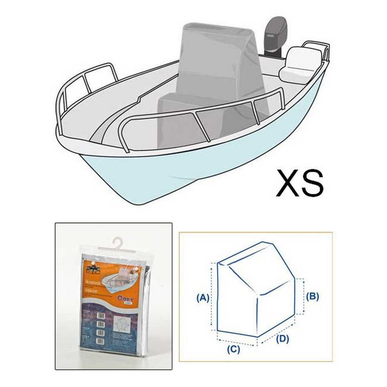 Telo copri consolle telo barca nautica taglia xs