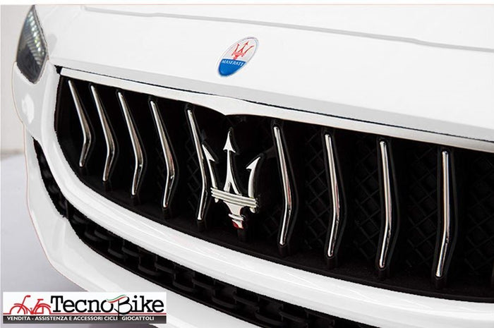 Auto Elettrica Per Bambini MASERATI GHIBLI 12V-Bianco