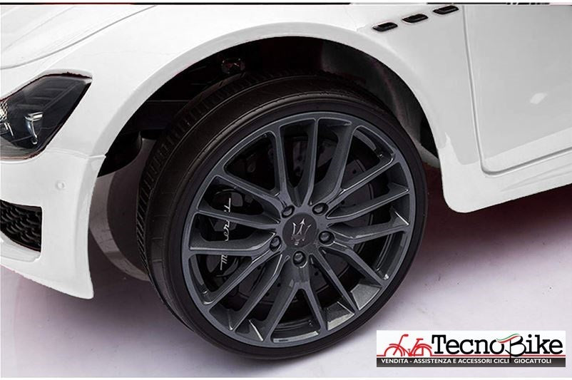 Auto Elettrica Per Bambini MASERATI GHIBLI 12V-Bianco