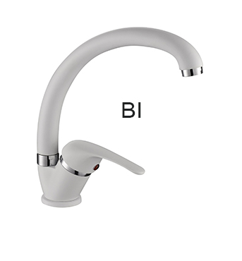 Miscelatore lavello canna alta bianco CATANIA