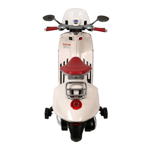Moto Elettrica per Bambini Piaggio Vespa 946 12V con Parabrezza-Bianco