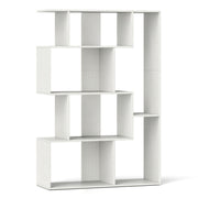 Libreria a 4 ripiani 80 x 30 x 119 cm con maggiore sicurezza e design moderno in legno bianco 20_0010691