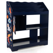 Scaffale portaoggetti 3 in 1 93 x 30 x 100 cm per giocattoli e libri design moderno MDF blu 20_0012933