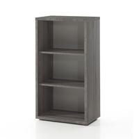 Libreria da Ufficio con 2 ripiani colore grigio effetto legno | Collezione SOON | Meublorama