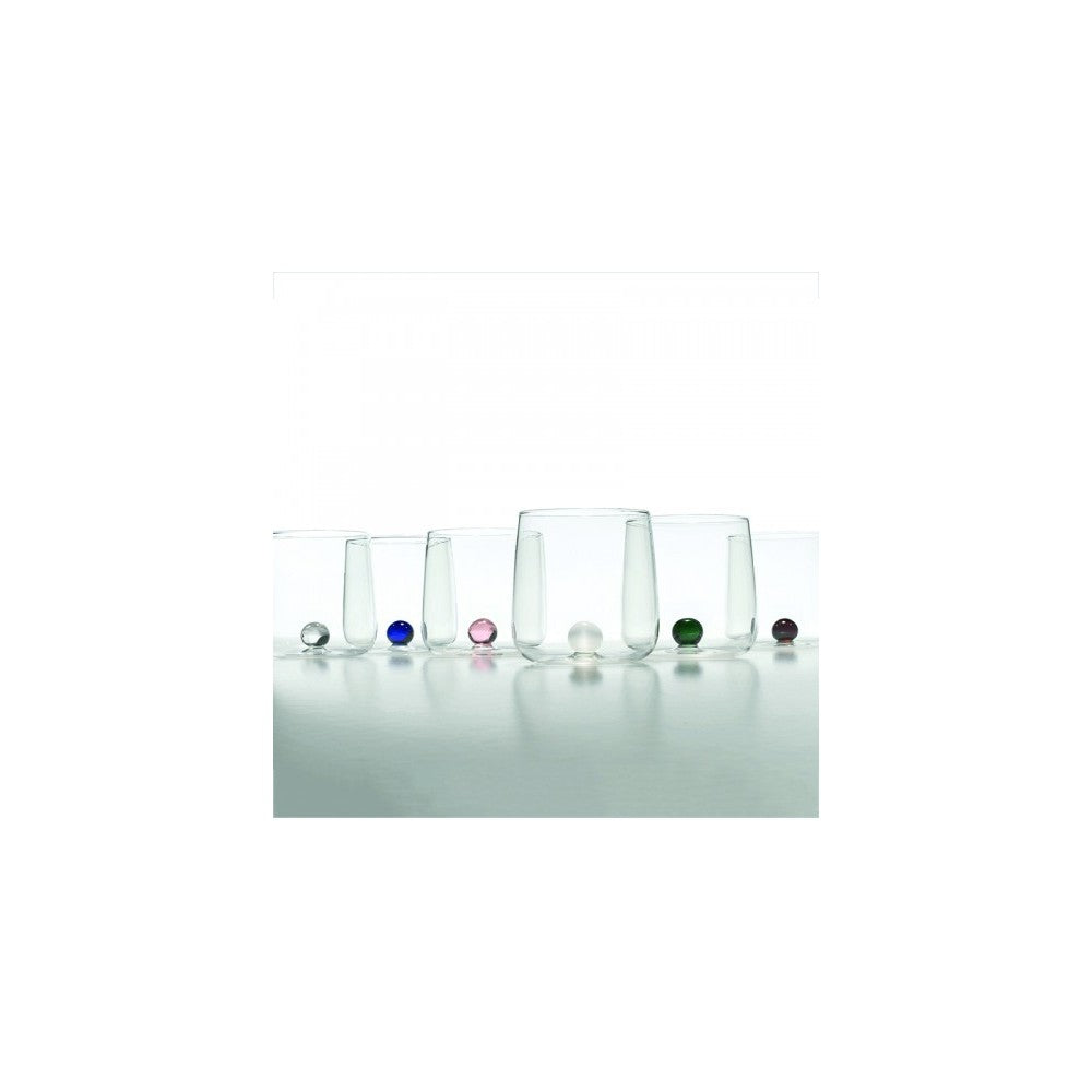 Bicchiere borosilicato Bilia Tumbler Zafferano set 6 pezzi colore Blu