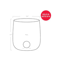 Bicchiere borosilicato Bilia Tumbler Zafferano set 6 pezzi colore Blu