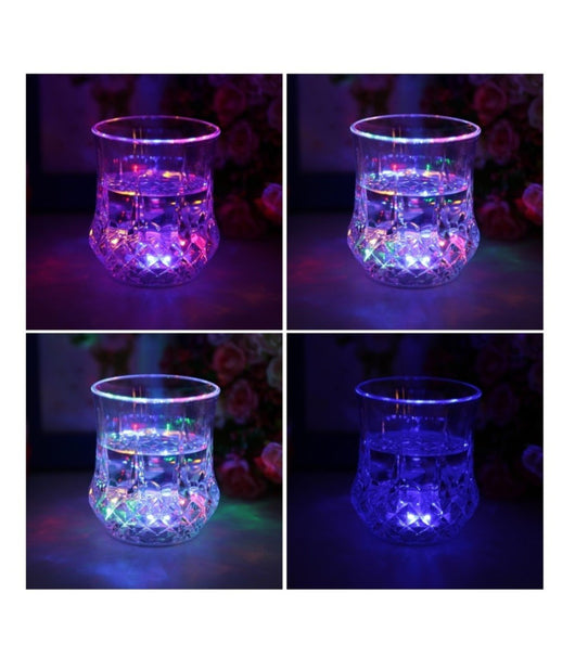 Bicchiere Induttivo Rgb Led Cambia Colore Con Il Versare Liquido Birra Cocktail         