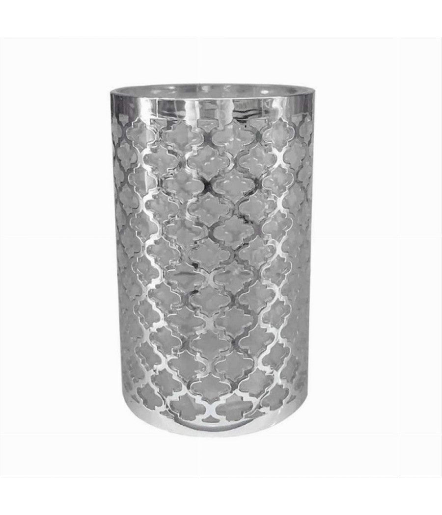 Bicchiere Porta Spazzolini Accessorio Bagno Argento Stile Barocco Arredo 59107         