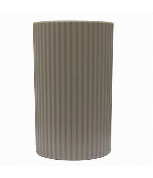 Bicchiere Porta Spazzolini Colore Beige Rigato Accessorio Per Arredo Bagno 79167         