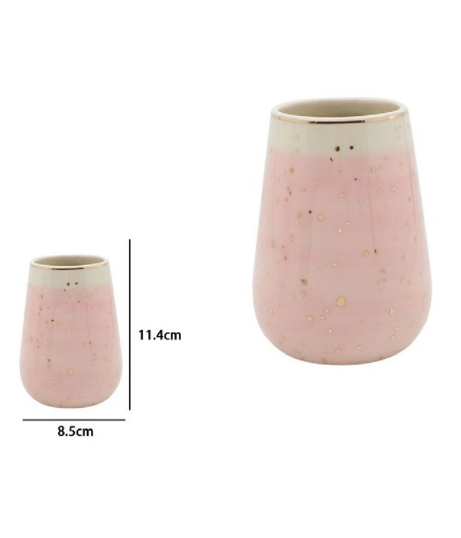 Bicchiere Porta Spazzolini Dentifricio 8.5 X 11.4cm Accessori Arredo Bagno 79970         