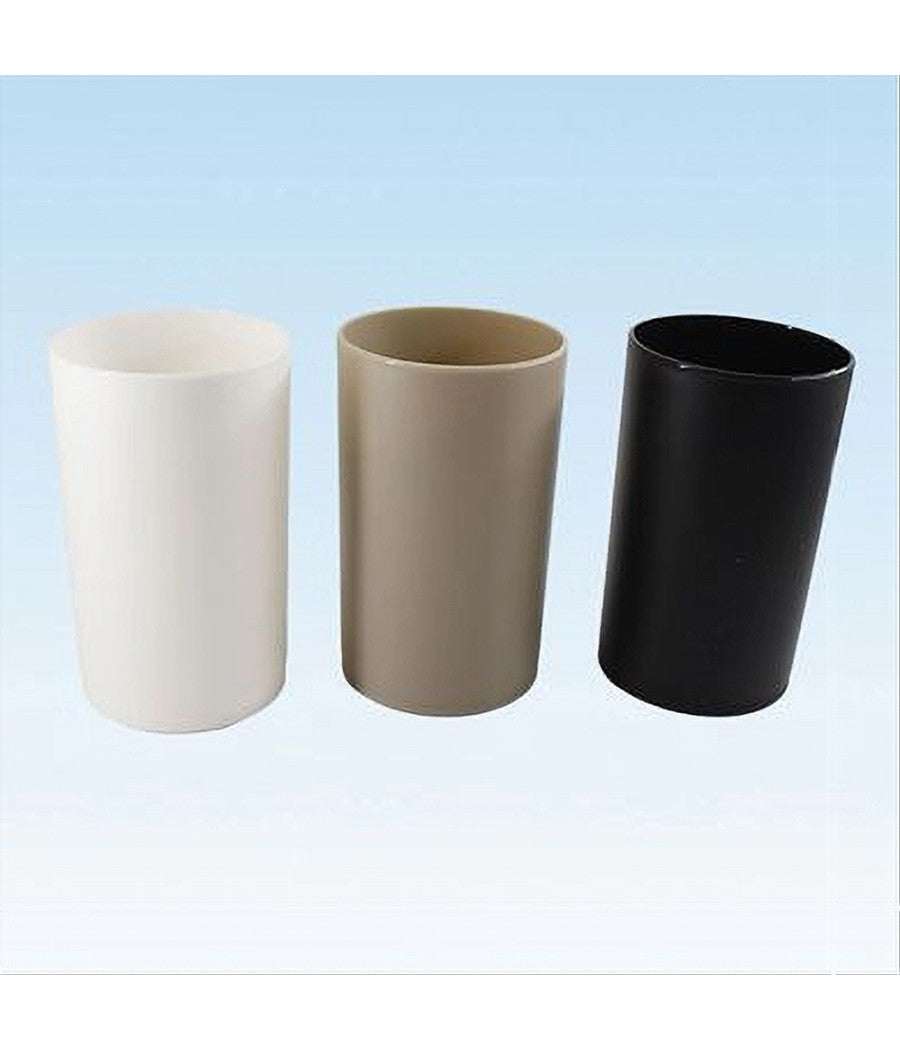 Bicchiere Porta Spazzolini Dentifricio Accessorio Arredo Da Bagno 7x11.5cm 52390         