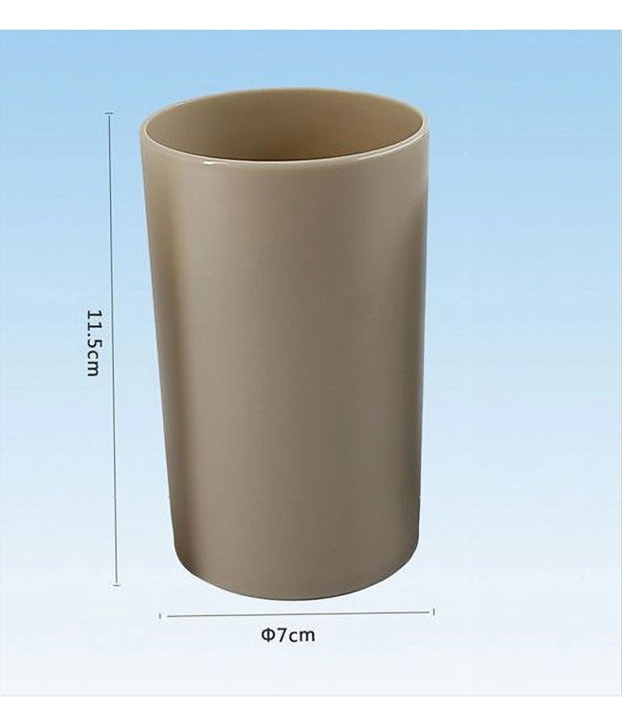 Bicchiere Porta Spazzolini Dentifricio Accessorio Arredo Da Bagno 7x11.5cm 52390         