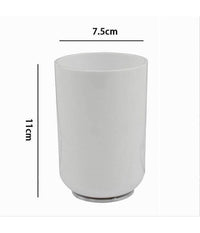 Bicchiere Porta Spazzolini Dentifricio Bianco Accessori Arredo Per Bagno 69463         