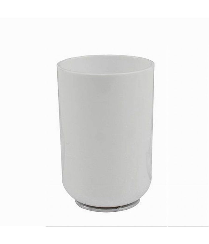 Bicchiere Porta Spazzolini Dentifricio Bianco Accessori Arredo Per Bagno 69463         