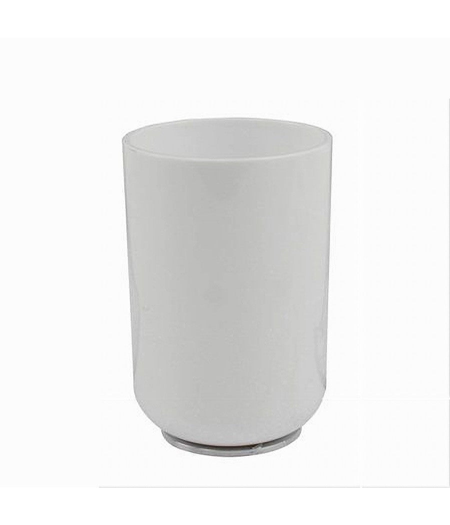 Bicchiere Porta Spazzolini Dentifricio Bianco Accessori Arredo Per Bagno 69463         