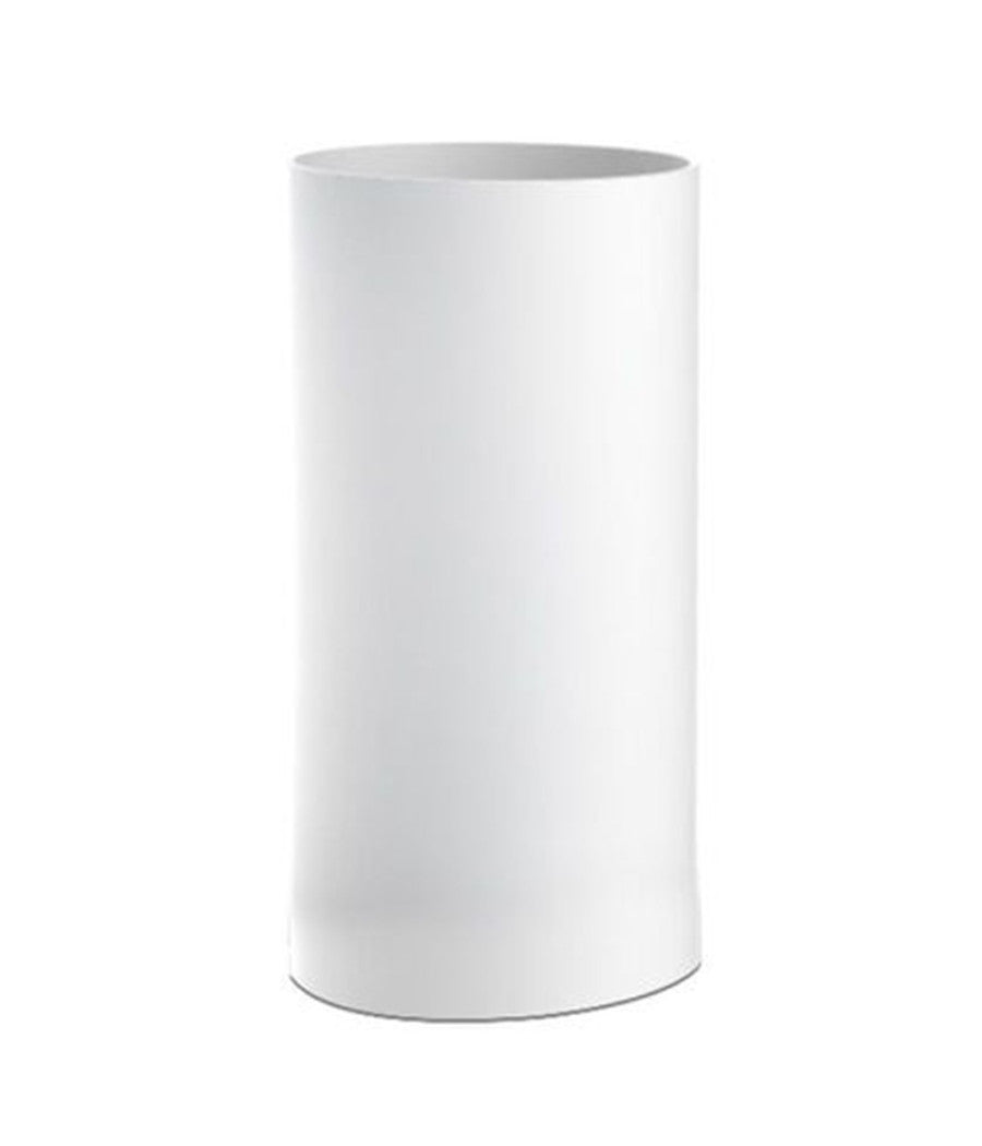 Bicchiere Porta Spazzolini Dentifricio Cilindrico Bianco Bagno Accessori 69896         