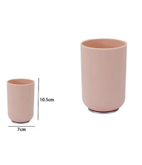 Bicchiere Porta Spazzolini Dentifricio Rosa Silver Accessori Arredo Bagno 79870         