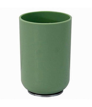 Bicchiere Porta Spazzolini Dentifricio Verde Silver Accessori Arredo Bagno 79876         