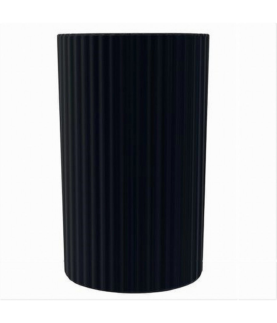 Bicchiere Porta Spazzolini Grigio Scuro Rigato Accessori Per Arredo Bagno 79171         