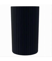 Bicchiere Porta Spazzolini Grigio Scuro Rigato Accessori Per Arredo Bagno 79171         