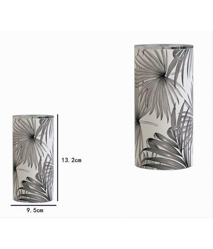 Bicchiere Porta Spazzolino Con Fori Tropicale Accessorio Arredo Da Bagno 87069         