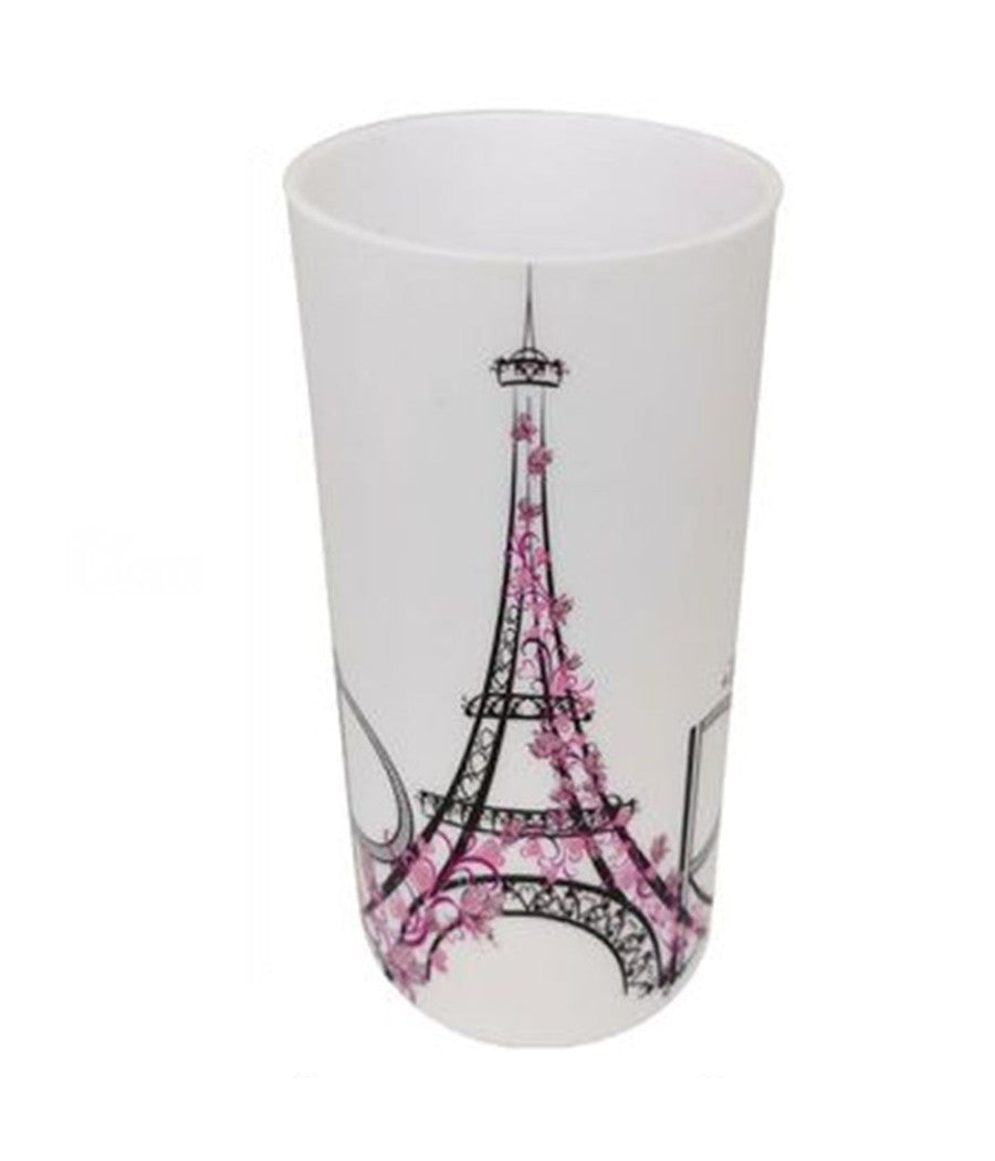 Bicchiere Porta Spazzolino Decorato Scritta Paris Accessori Arredo Bagno 87040         